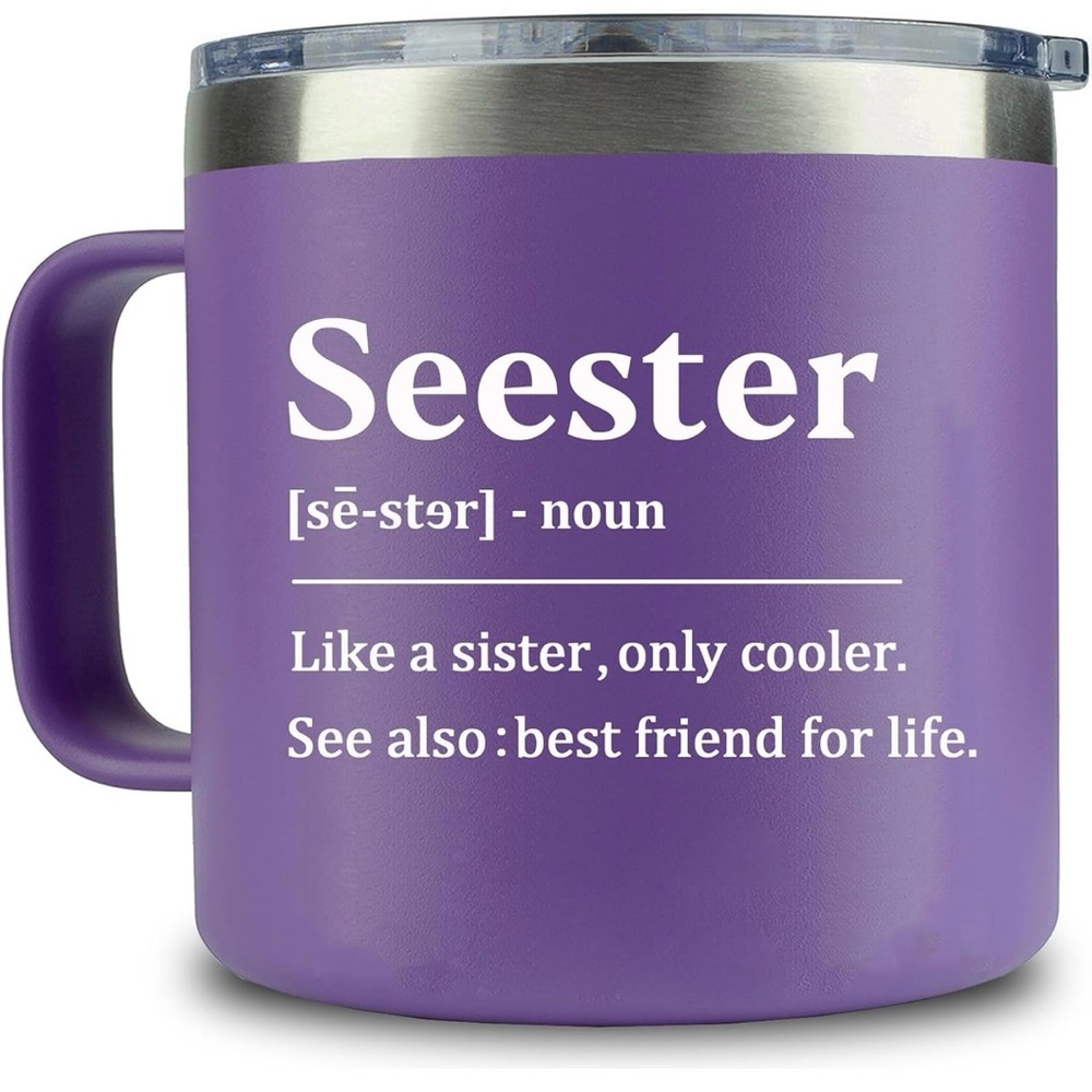 ☀️☀️Seester" Definition Mug – Funny & Heartfelt Sister Gift - Picture 8 of 10